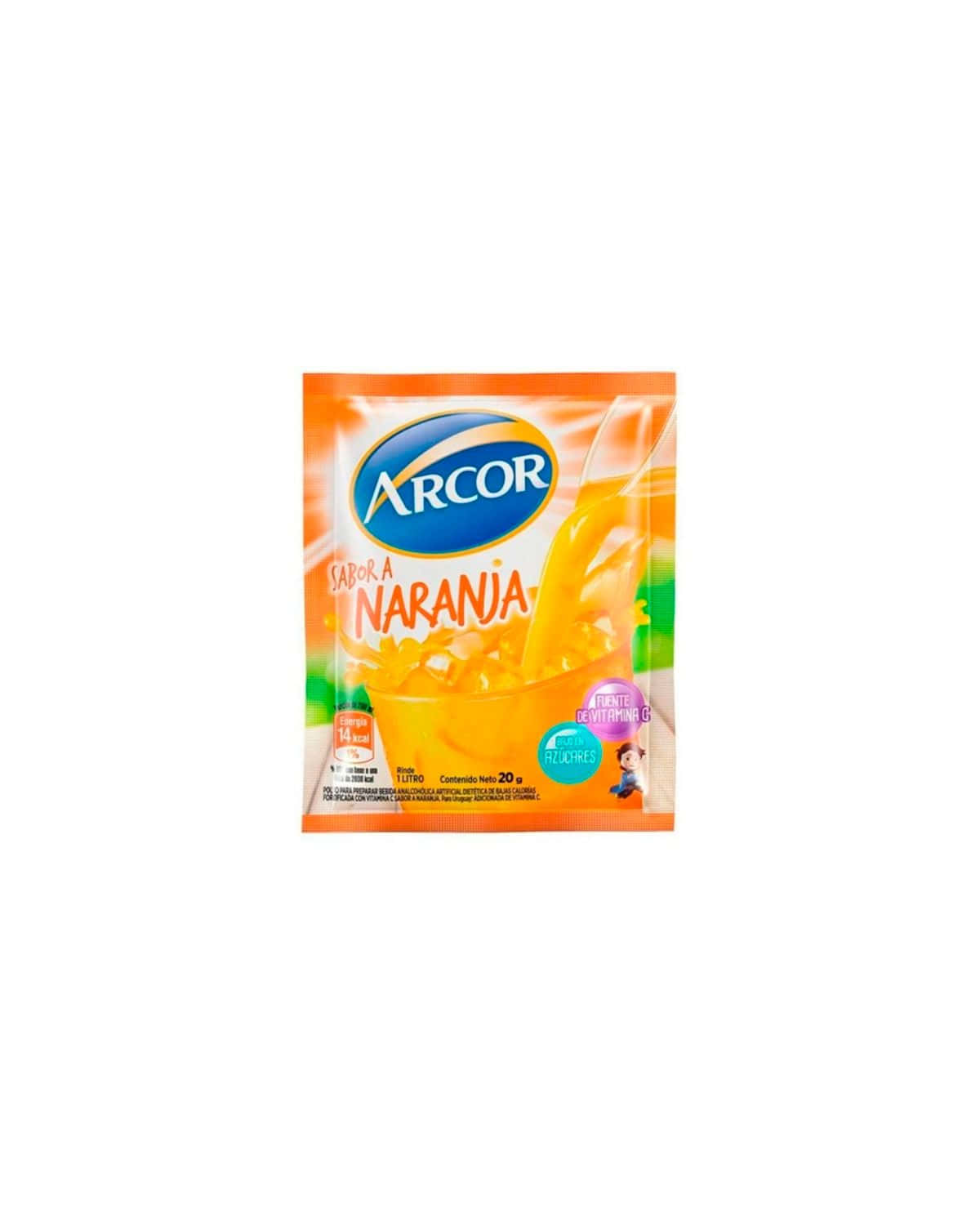Jugo Arcor Naranja Sobre 18 Gr